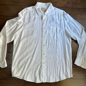 Tommy Bahama Jeans Long Sleeve Shirt Large Tencel/Cotton
